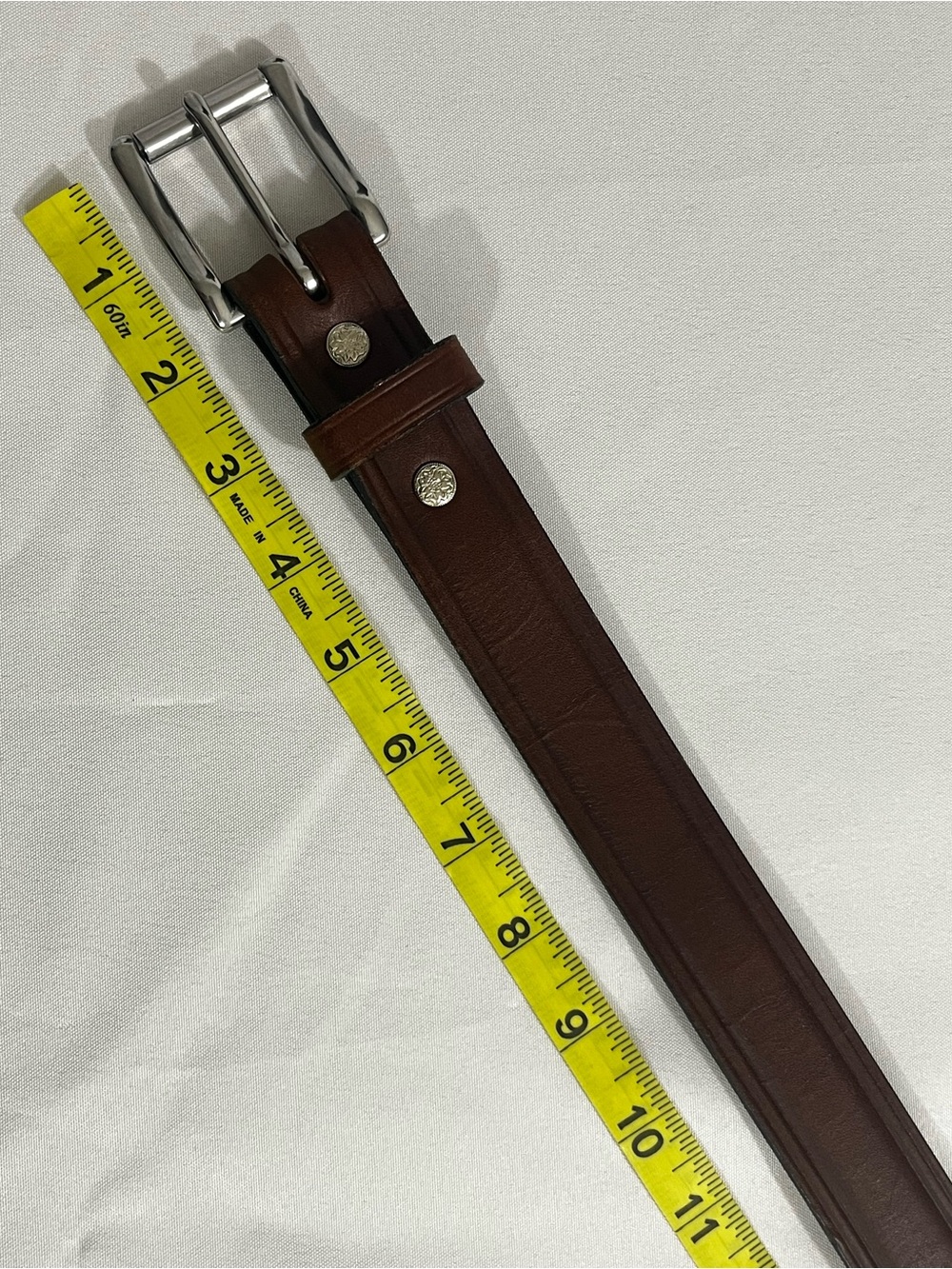 Dennis Knight Bridle Leather Belt 38 Brown (Read) - Picture 10 of 11